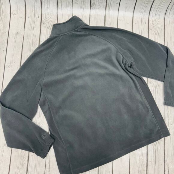 Starter Men’s Full Zip Gray Fleece Jacket Mock Collar and Pockets Size Large - Picture 3 of 4